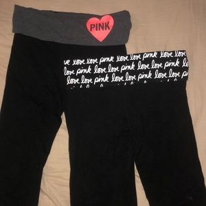 2 pink Capri yoga pants!